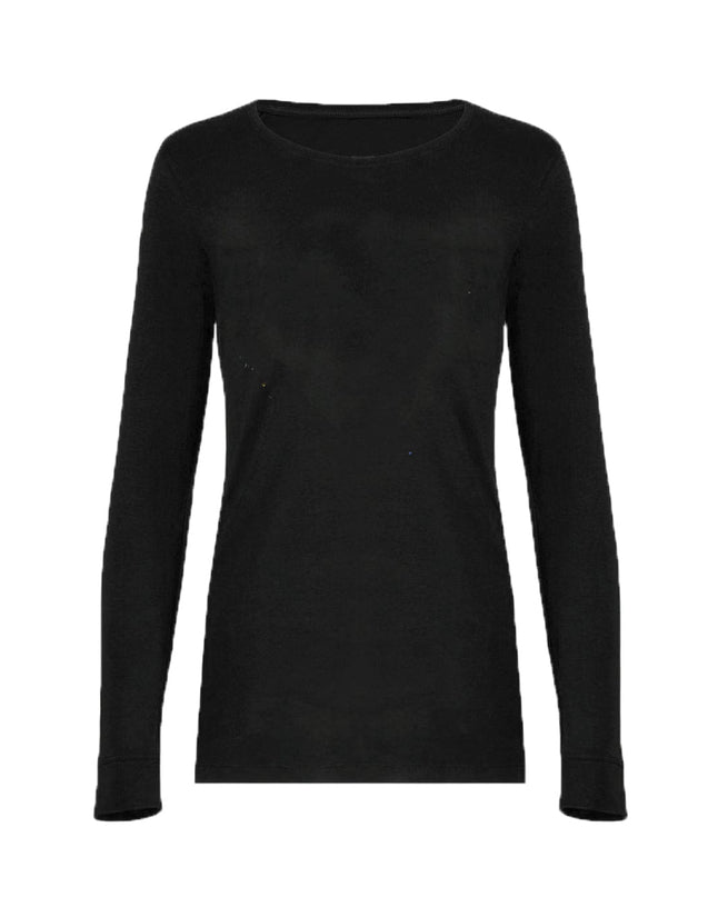 Long Sleeve Boat Neck Modal Scuba