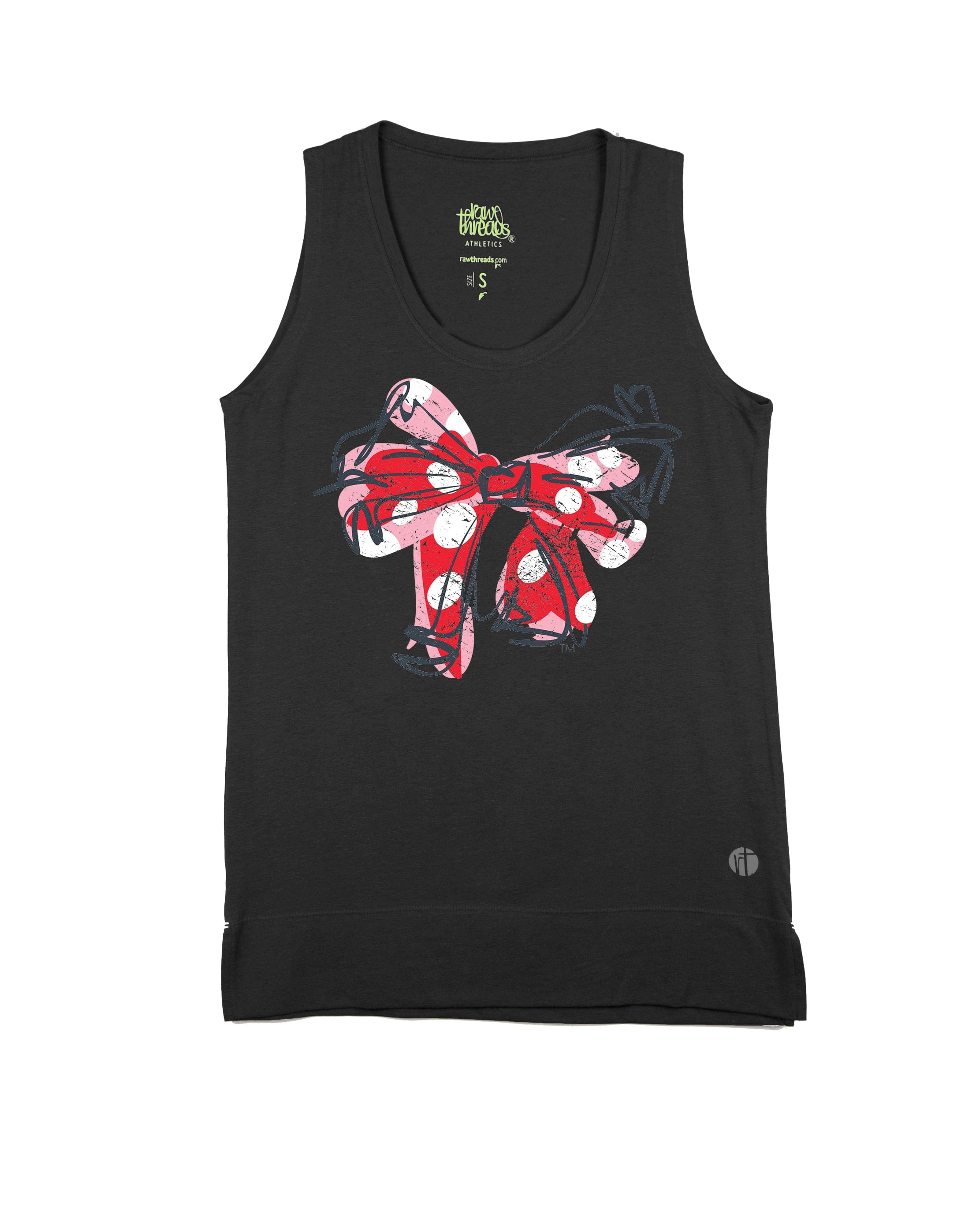 Red Polka Dot Bow Equilibrium Tank