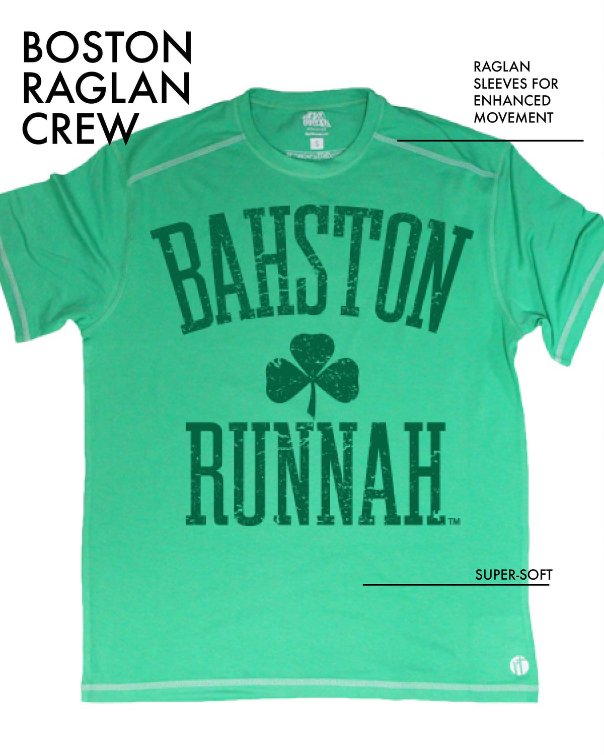 Boston Mystery Design Men's Raglan Crew