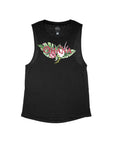 Black Flowy Tank