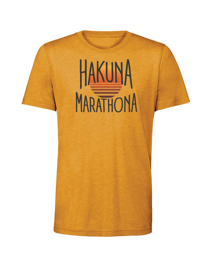 Hakuna Marathona Tri-Blend Mens Crew