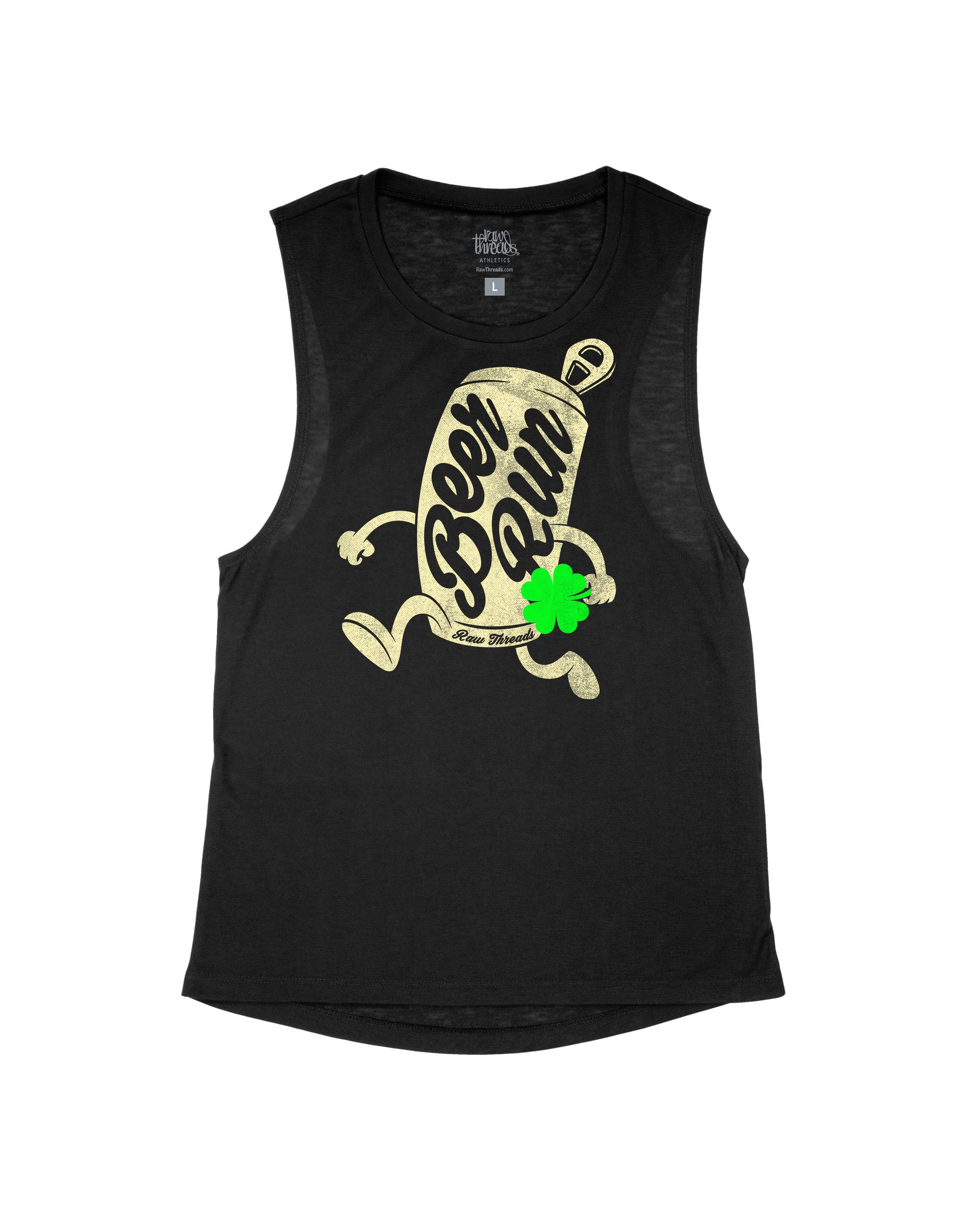 Running Beer Can with Shamrock
