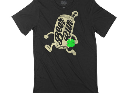 Running Beer Can with Shamrock
