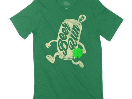 Running Beer Can with Shamrock