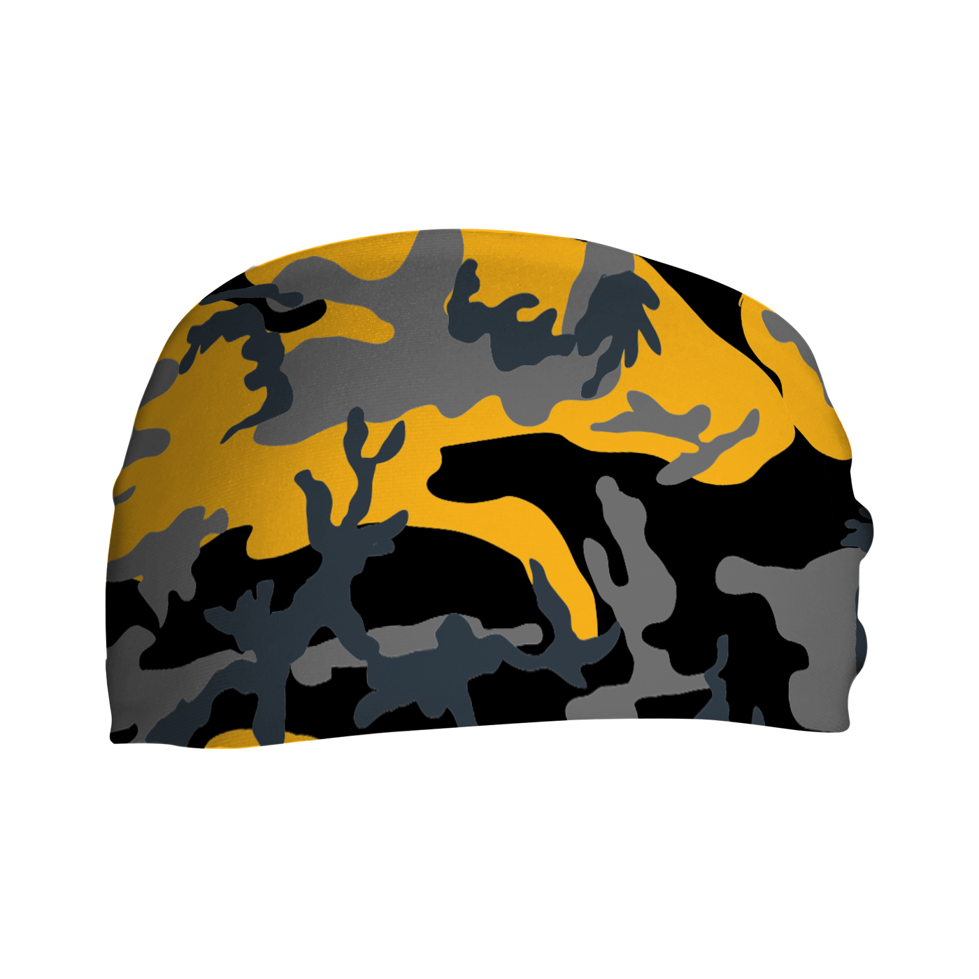Cooling Headband: Black and Gold Camo