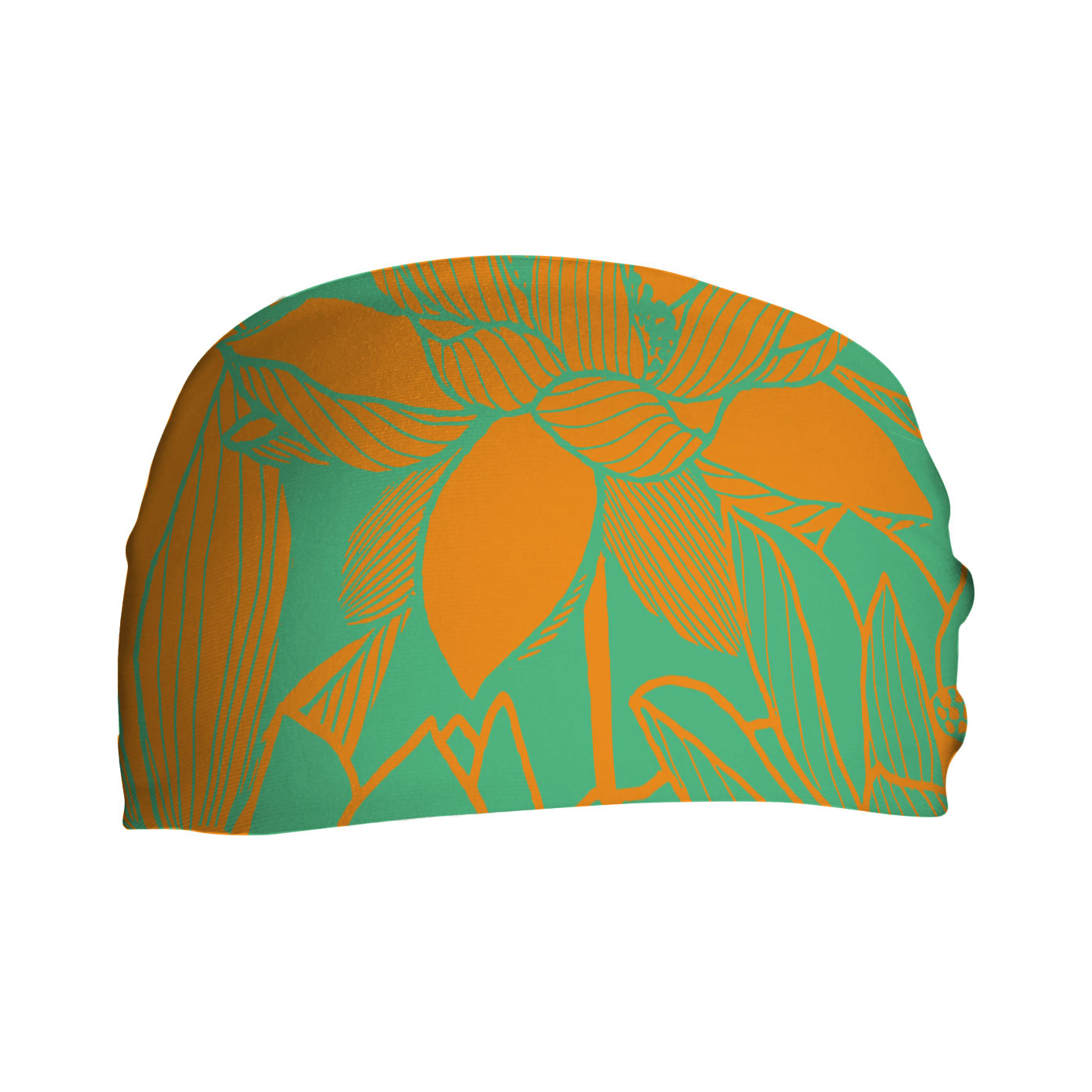 Cooling Headband: Lotus Orange Green