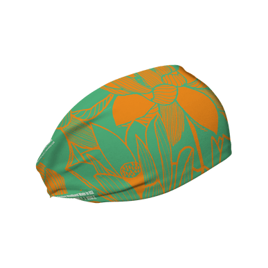 Cooling Headband: Lotus Orange Green