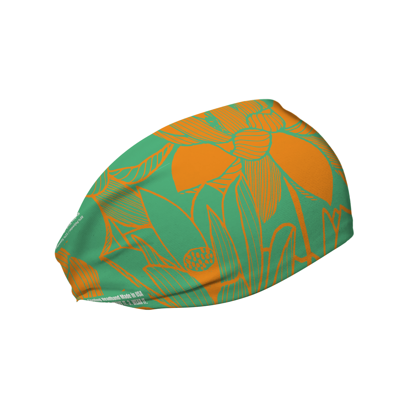 Cooling Headband: Lotus Orange Green