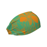 Cooling Headband: Lotus Orange Green