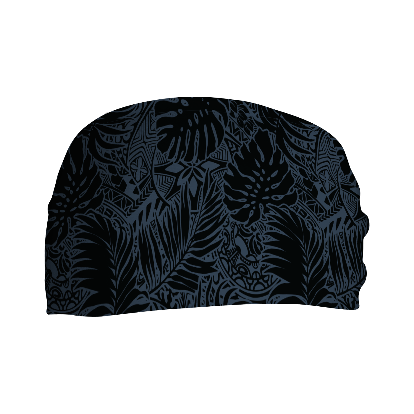 Cooling Headband: Tribal Black Smoke (Blue)