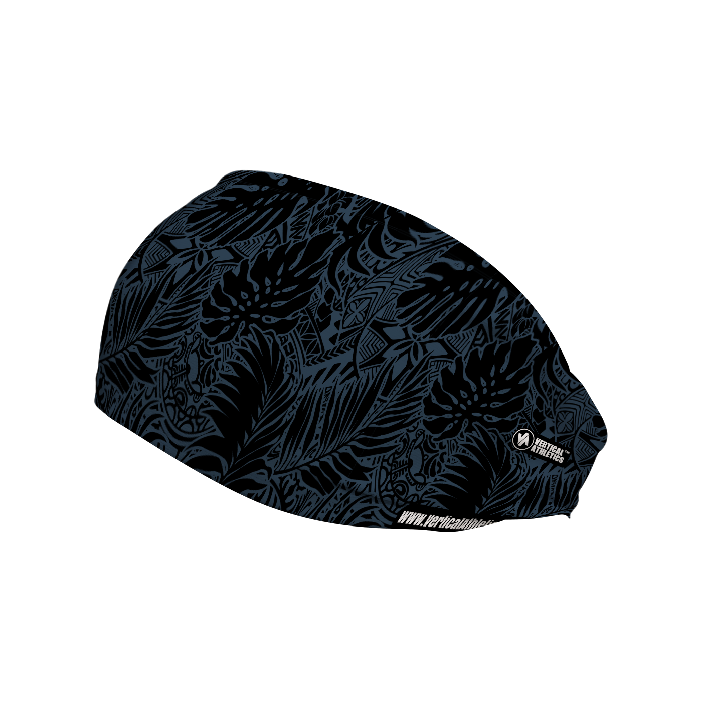 Cooling Headband: Tribal Black Smoke (Blue)