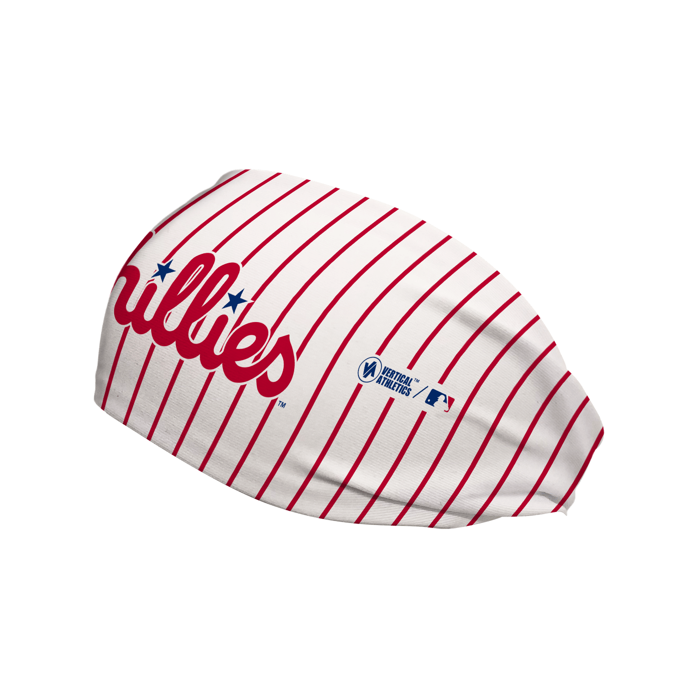 Phillies Cooling Headband: Wordmark Pinstripe