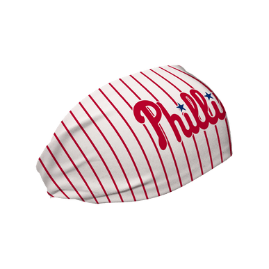 Phillies Cooling Headband: Wordmark Pinstripe
