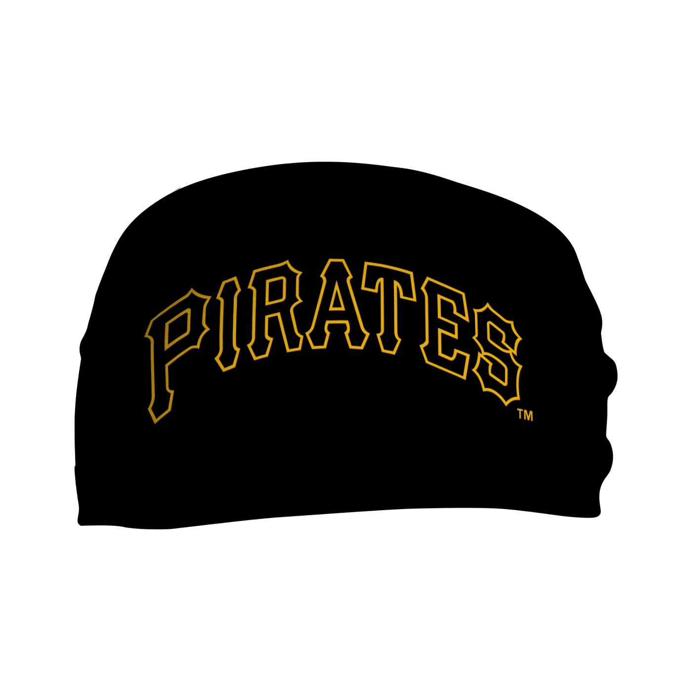 Pirates Cooling Headband: Wordmark Black