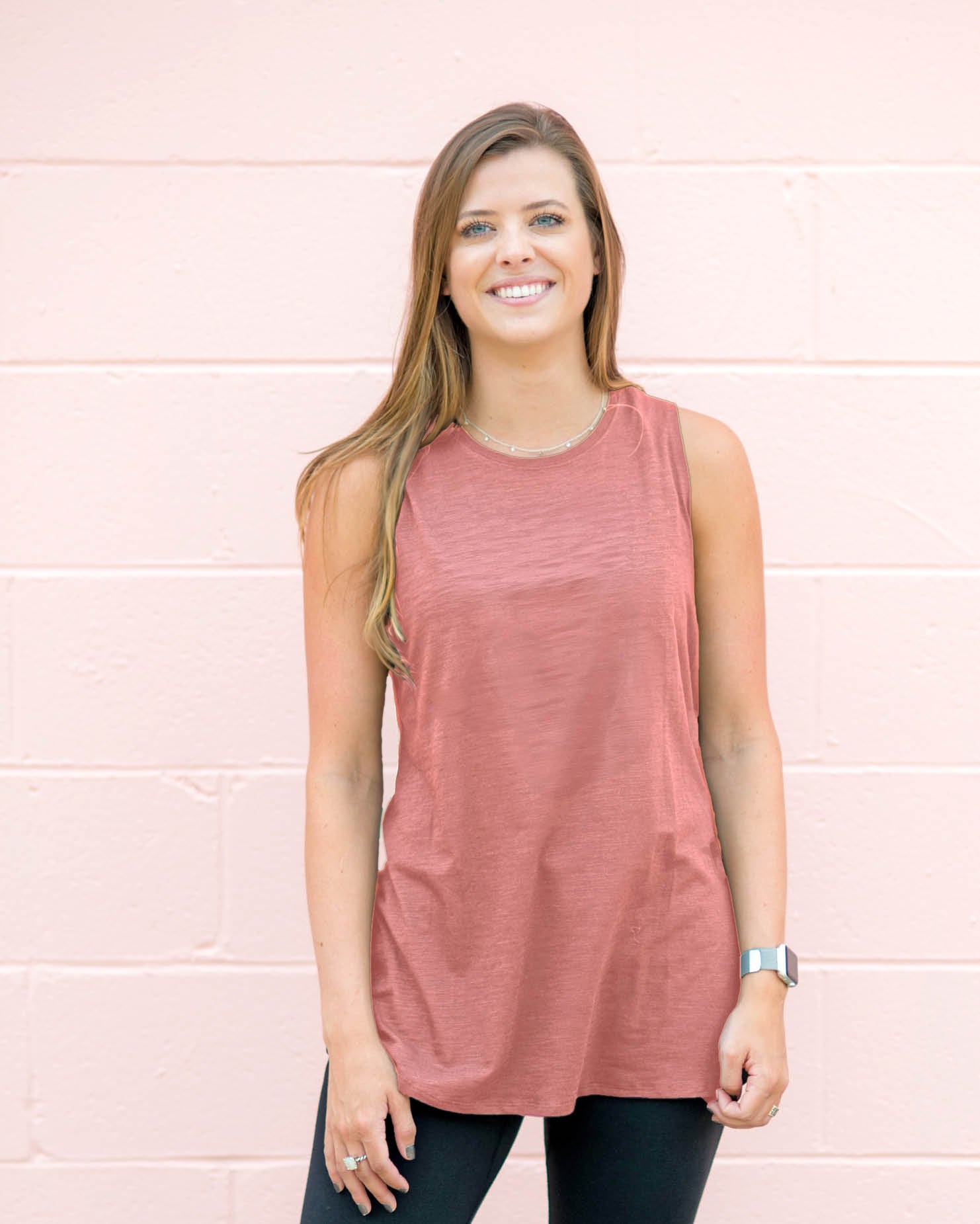 Raw Threads Core Tank Vintage Rose